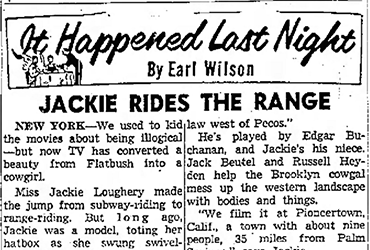 Jackie rides the range featured image
