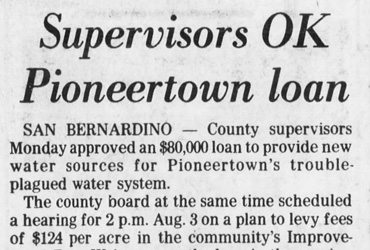 Supervisors OK Pioneertown loan featured image
